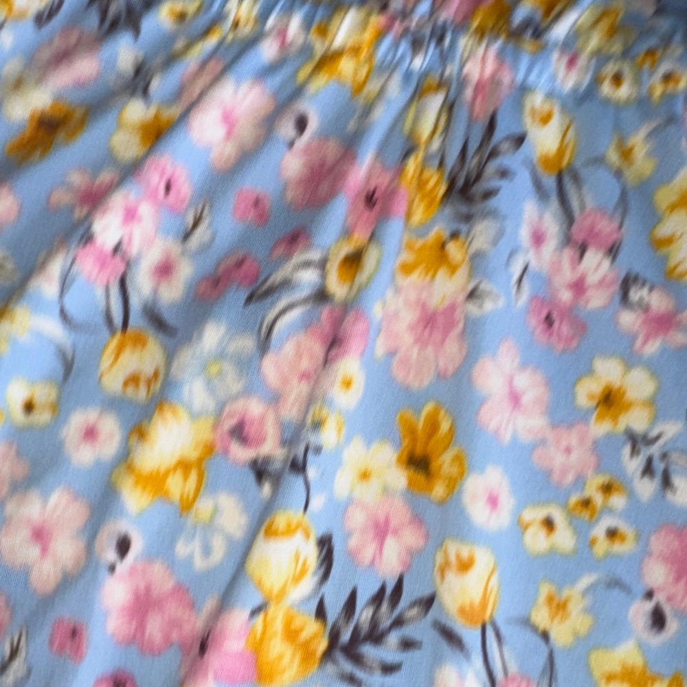 BCBGirls Kids Floral Dress - Soft Blue and Yellow - Picture 5 of 7